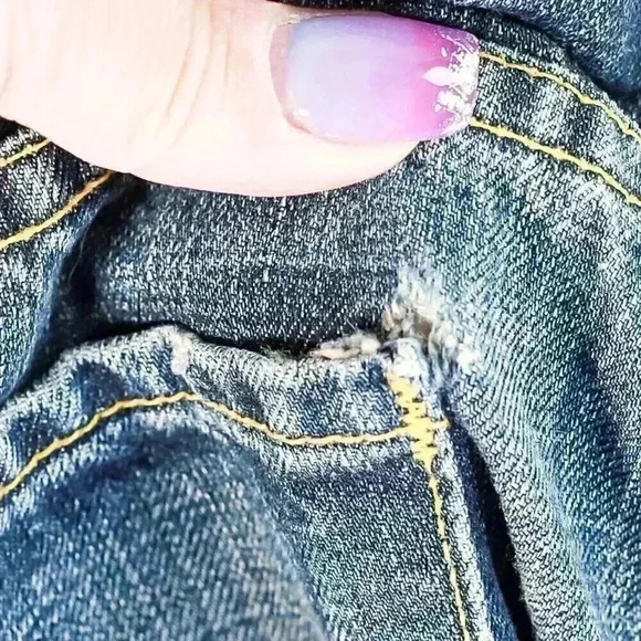 paper denim & cloth Size 29 distressed flare jeans - Picture 8 of 12